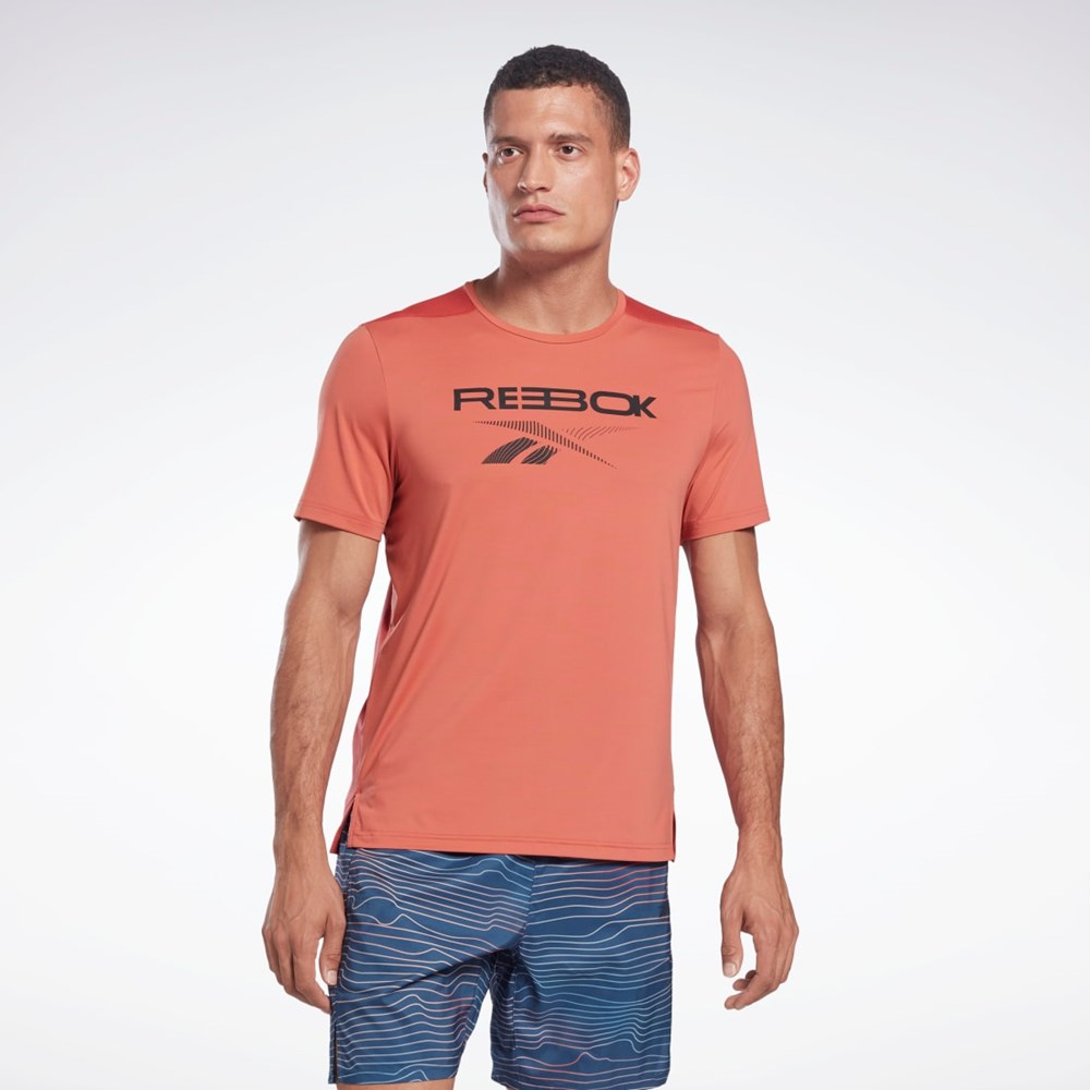 Reebok ACTIVCHILL Tryck Move T-Shirt Rhodonite | KVSCQ-2564