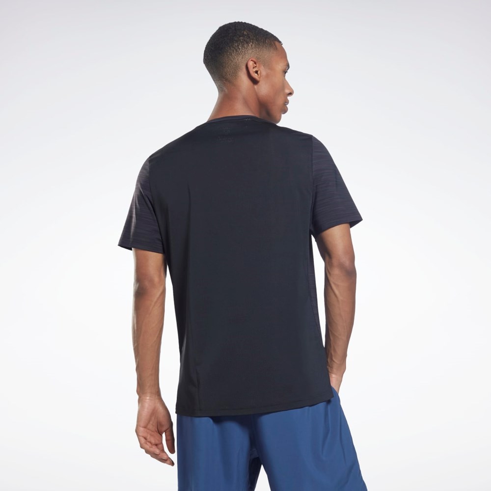 Reebok ACTIVCHILL Tryck Move T-Shirt Svarta | LKBZN-0327