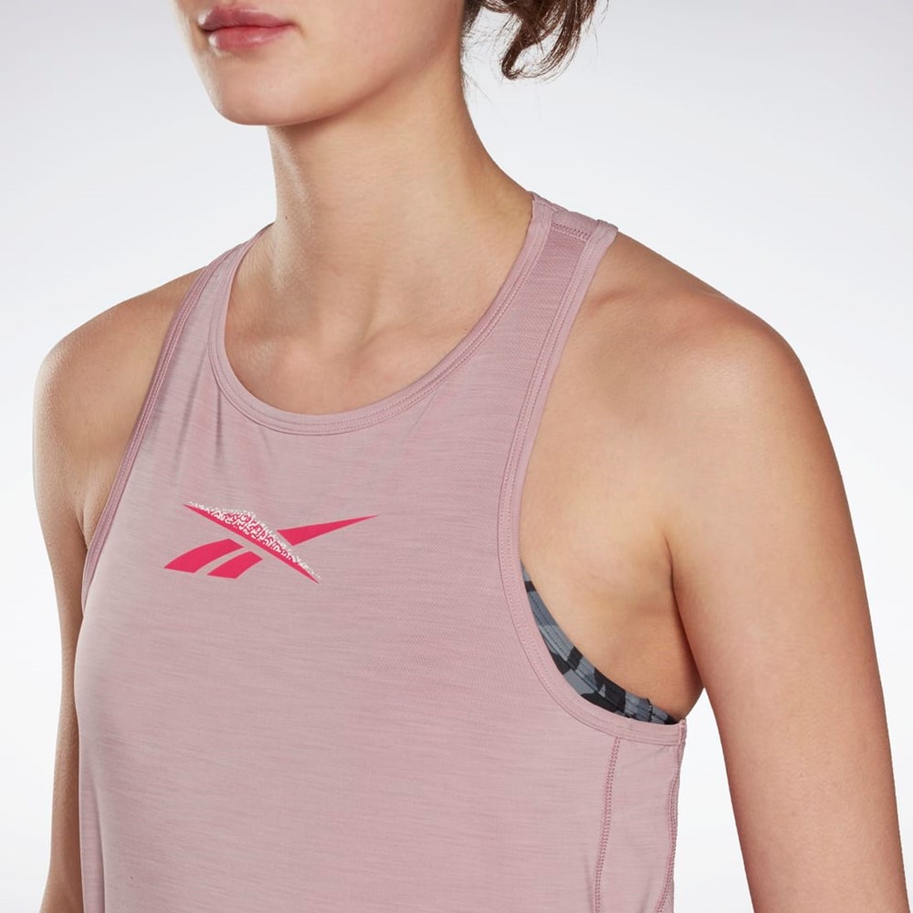 Reebok ACTIVCHILL Tryck Tank Top Infused Lilac | WUXVP-9075