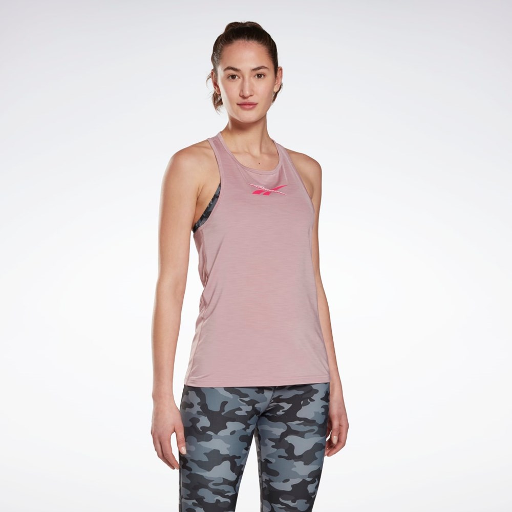 Reebok ACTIVCHILL Tryck Tank Top Infused Lilac | WUXVP-9075