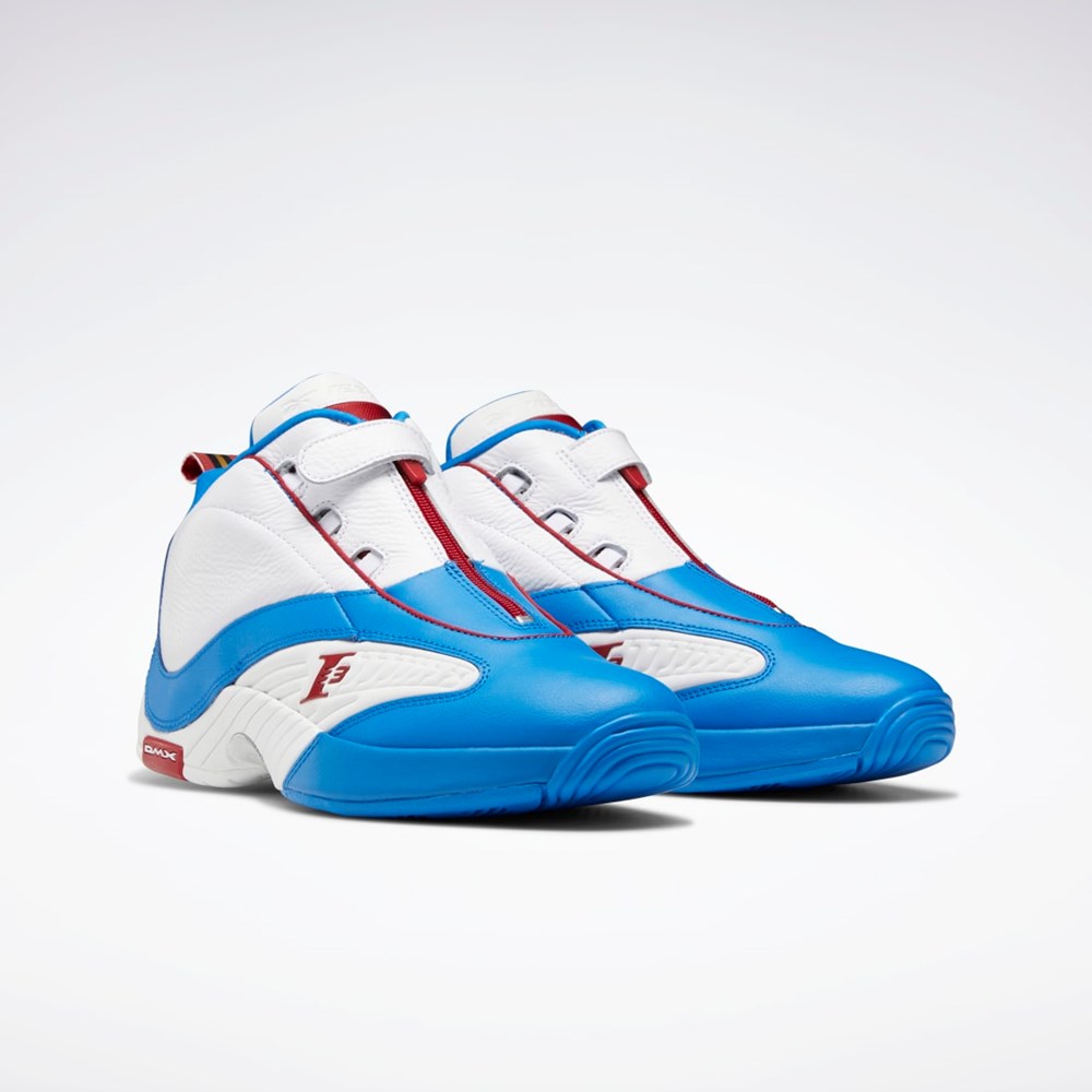 Reebok Answer IV Basketball Shoes Blå Vita Röda | COKIZ-4217