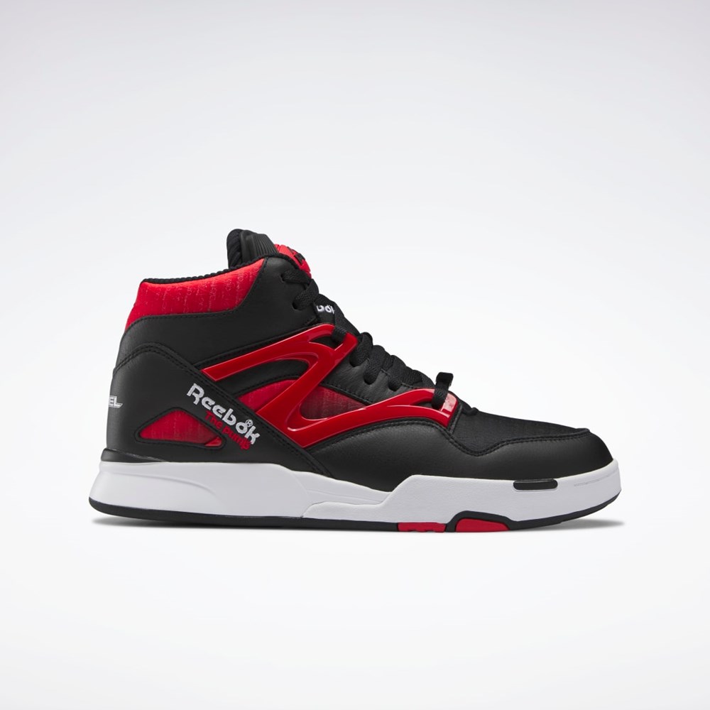 Reebok Anuel Pump Omni Zone II Basketball Shoes Svarta Röda Vita | XWSUJ-4618