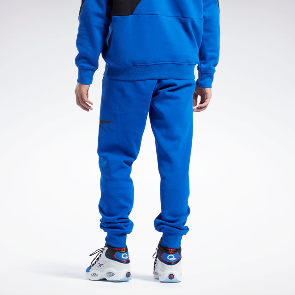 Reebok Basketball Vector Fleece Joggers Blå | PHSNQ-7653