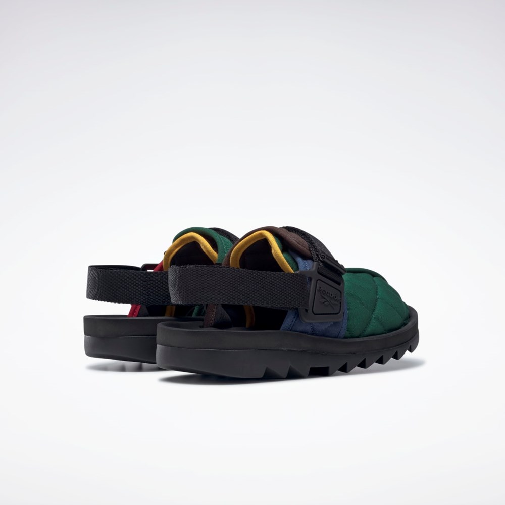 Reebok Beatnik Slides Blå Mörkbruna Röda | FZYVD-5073