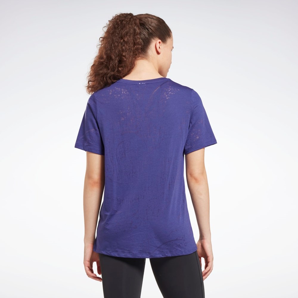 Reebok Burnout T-Shirt Lila | NSDVJ-6395