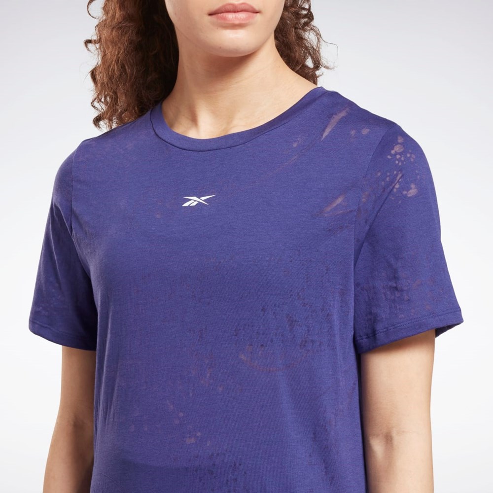 Reebok Burnout T-Shirt Lila | NSDVJ-6395