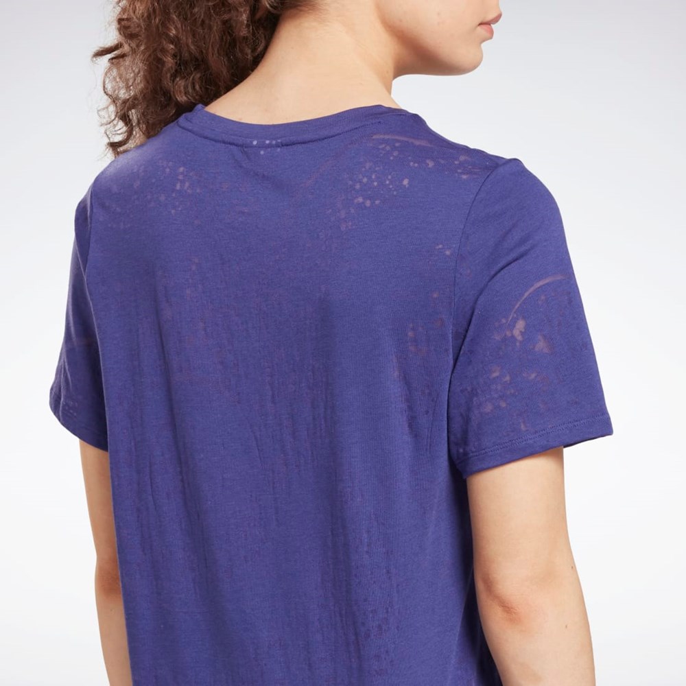 Reebok Burnout T-Shirt Lila | NSDVJ-6395