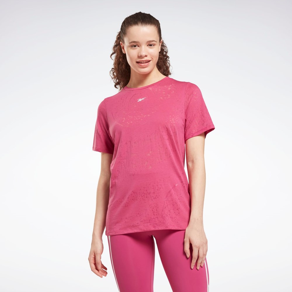 Reebok Burnout T-Shirt Rosa | GMVZA-4957