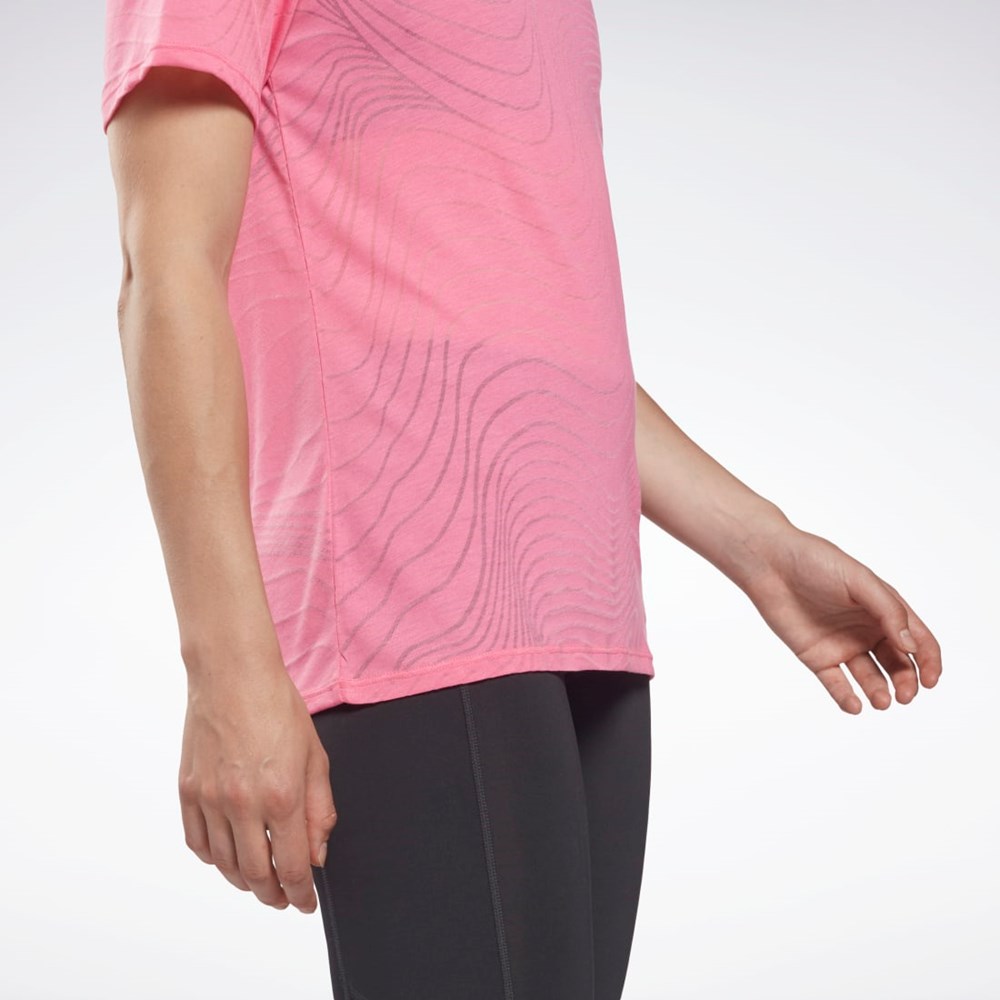 Reebok Burnout T-Shirt Rosa | UZNQG-0432