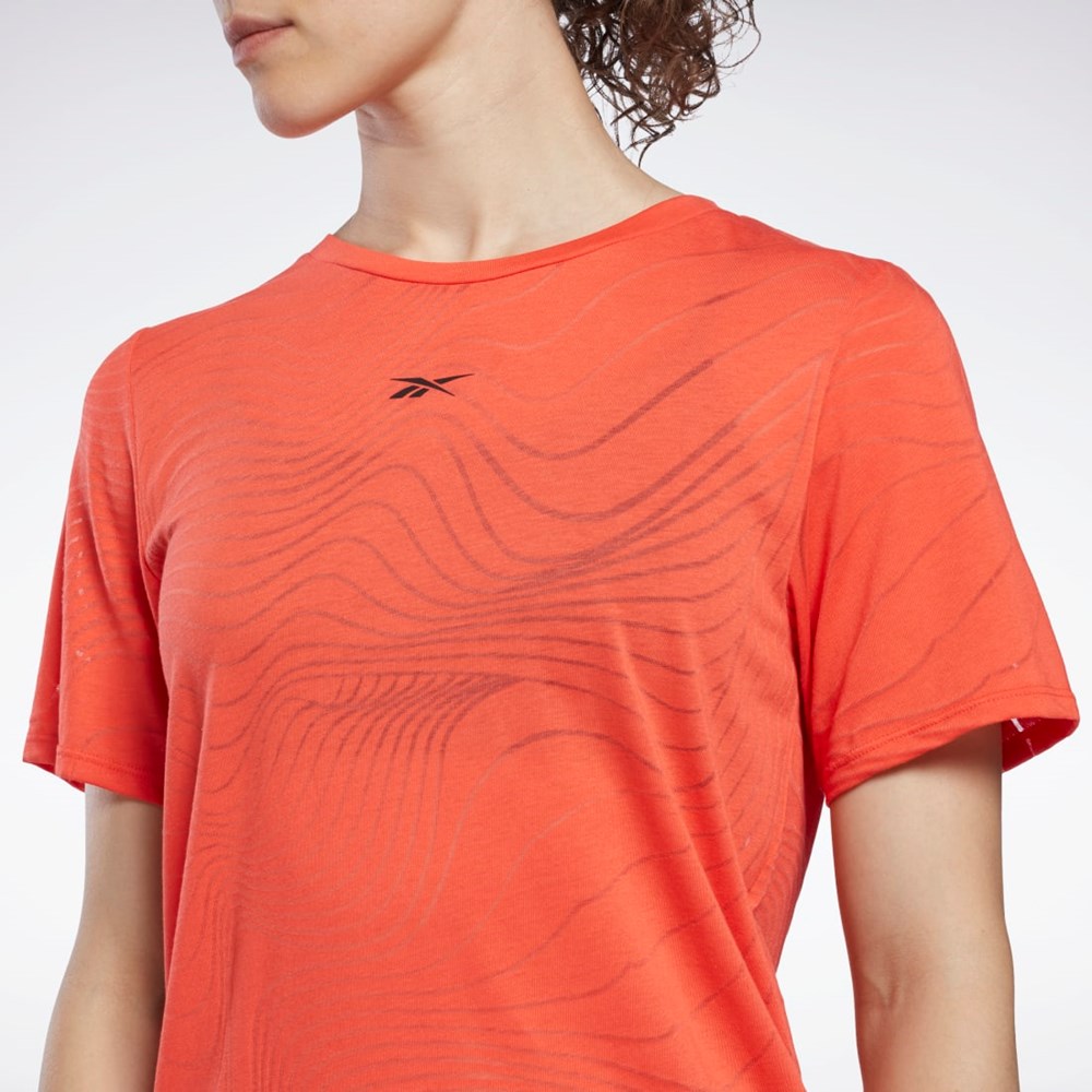 Reebok Burnout T-Shirt Röda | BNRMC-2069