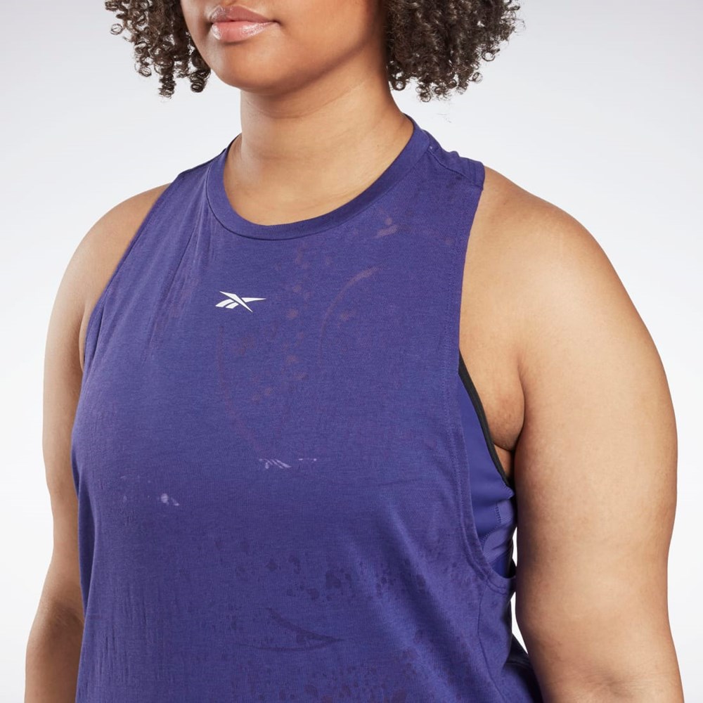 Reebok Burnout Tank Top (Plus Size) Lila | IKXVT-7128