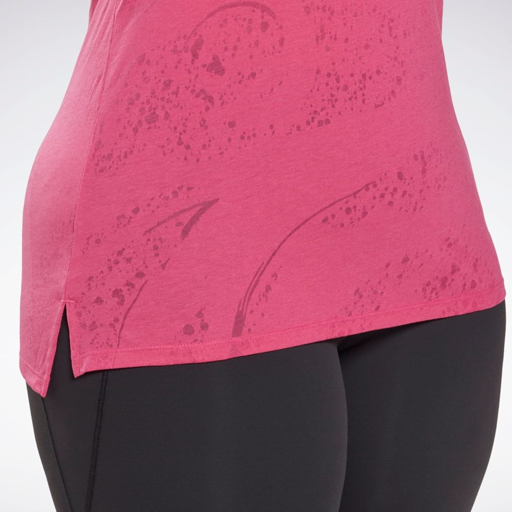 Reebok Burnout Tank Top (Plus Size) Rosa | NSWLK-4879