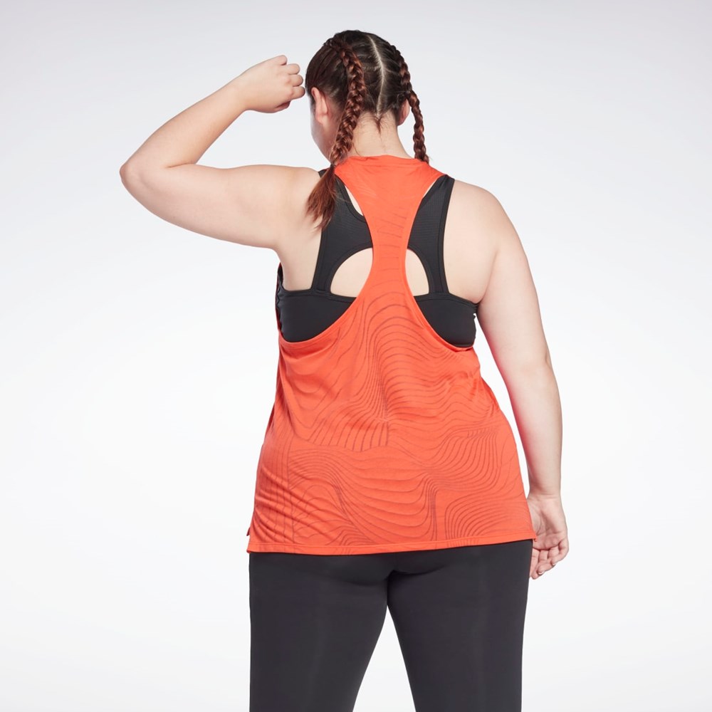 Reebok Burnout Tank Top (Plus Size) Röda | LJODP-9853