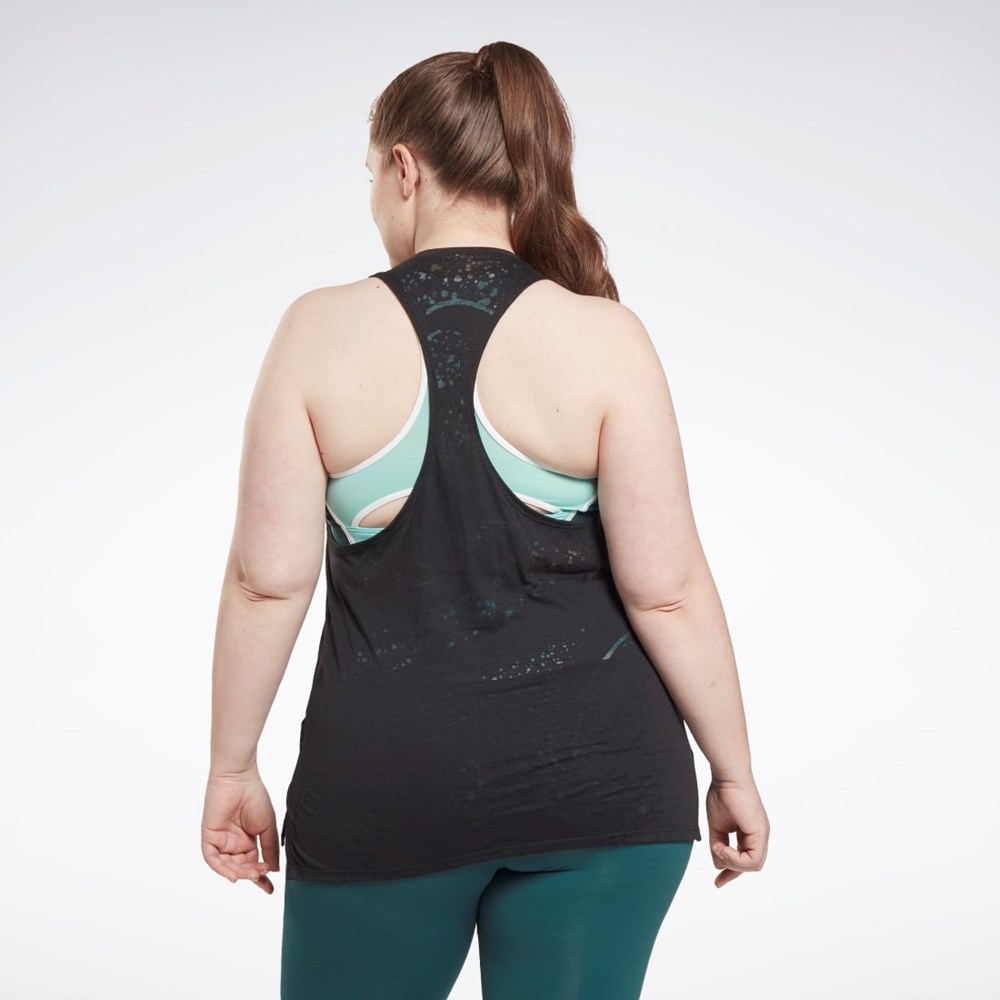 Reebok Burnout Tank Top (Plus Size) Svarta | JKIVQ-1425