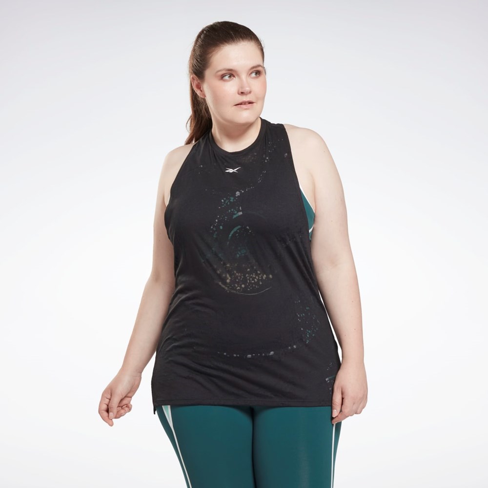 Reebok Burnout Tank Top (Plus Size) Svarta | JKIVQ-1425