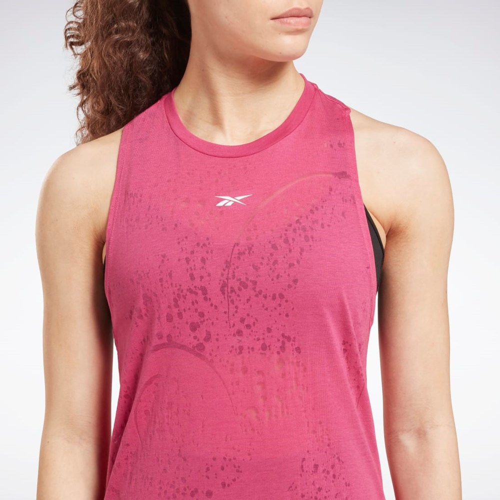 Reebok Burnout Tank Top Rosa | JQFOH-4573