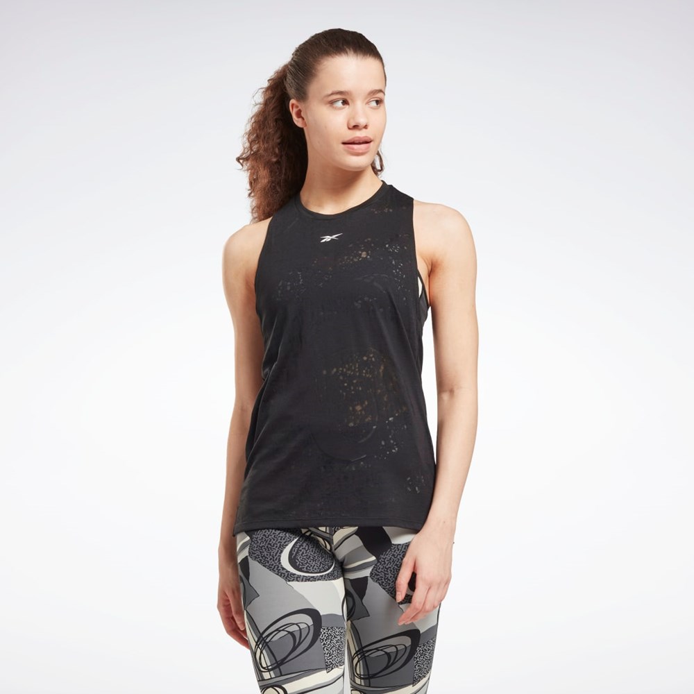 Reebok Burnout Tank Top Svarta | HOVES-9504