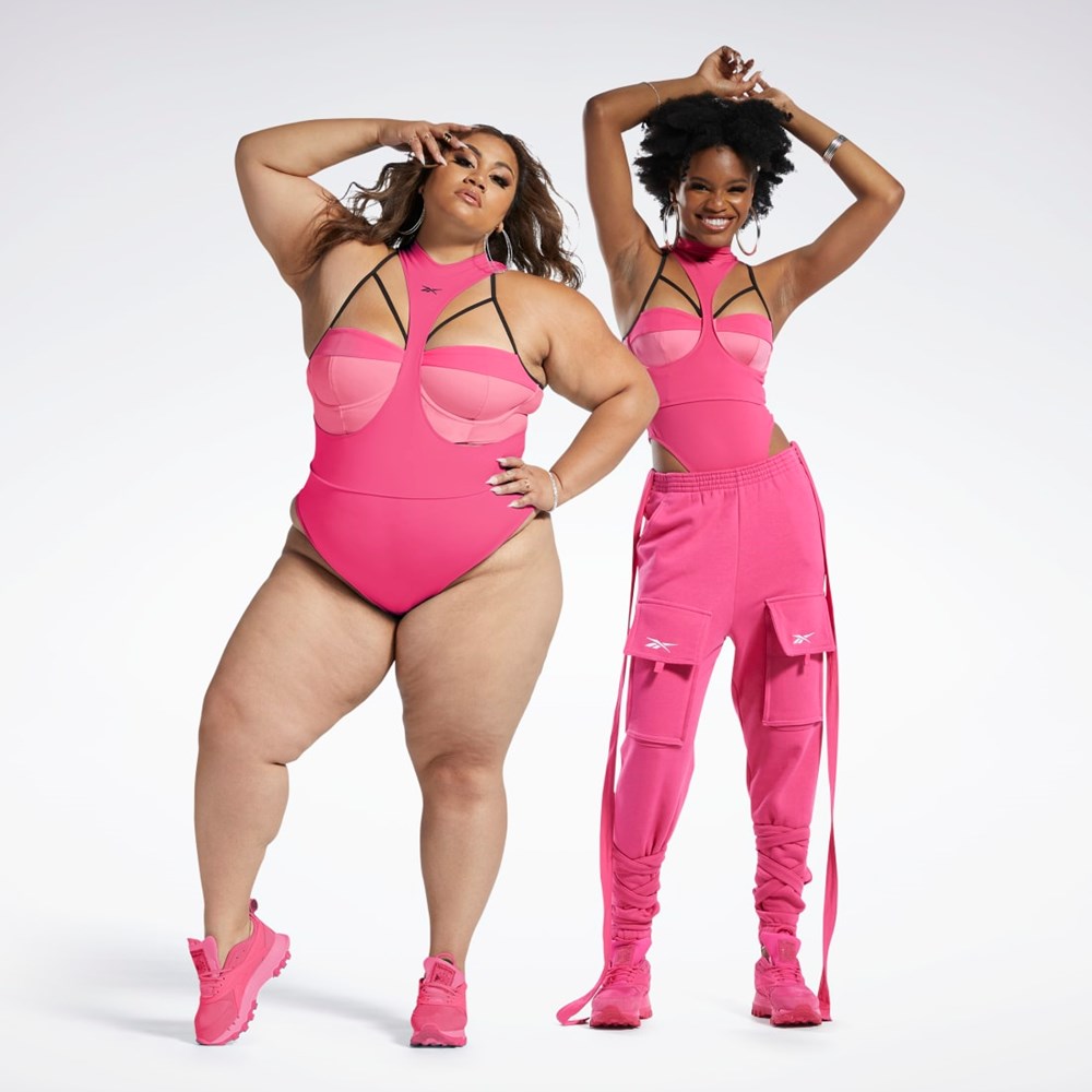 Reebok Cardi B Body Layer Rosa Svarta | YGJXI-5630