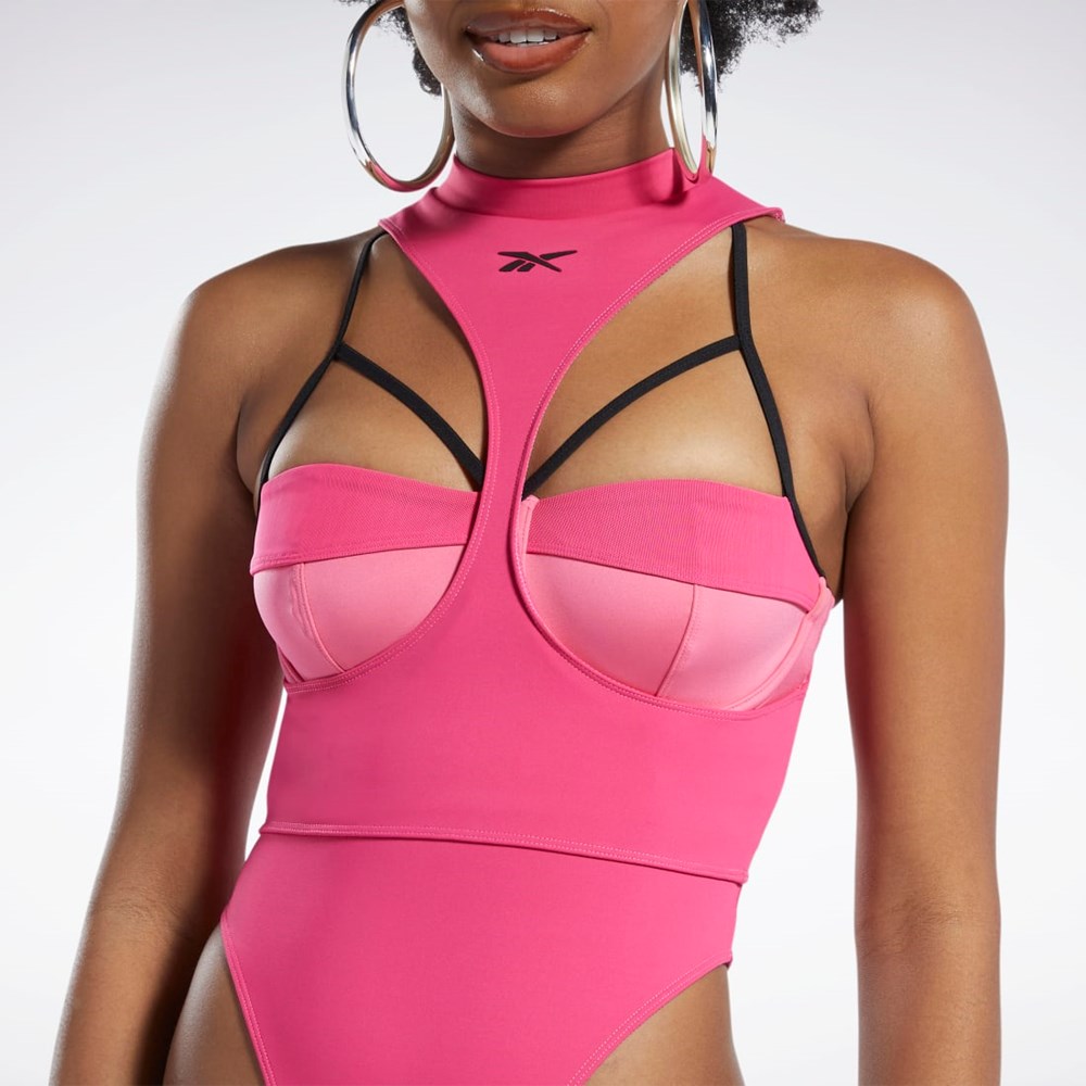 Reebok Cardi B Body Layer Rosa Svarta | YGJXI-5630