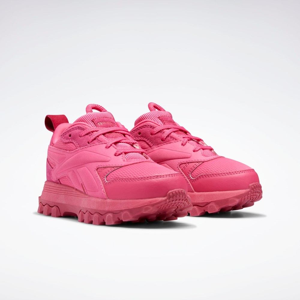 Reebok Cardi B Classic Leather V2 Shoes - Preschool Rosa Rosa Rosa | TXYVL-2460