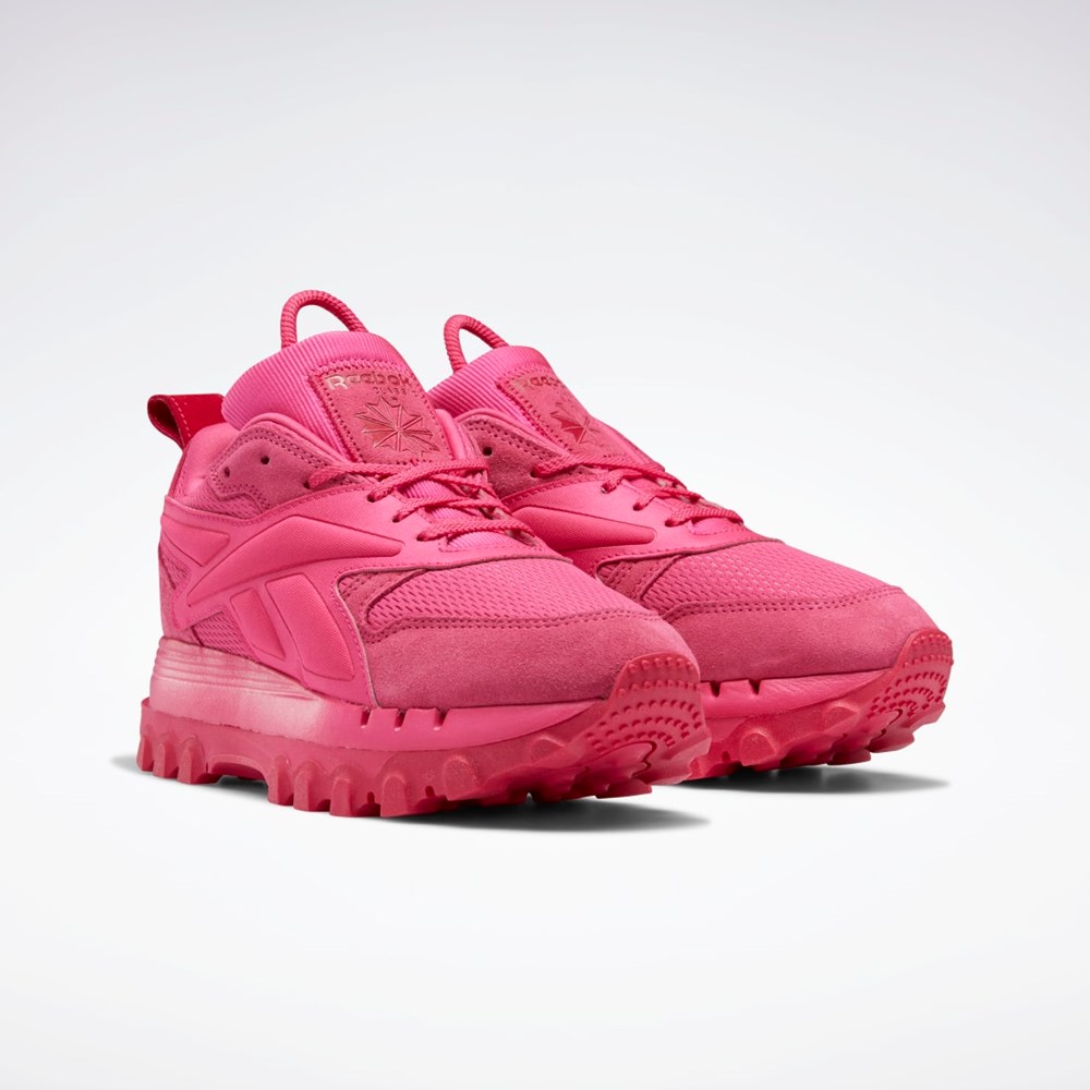 Reebok Cardi B Classic Leather V2 Shoes Rosa Rosa Rosa | YQKZJ-0482