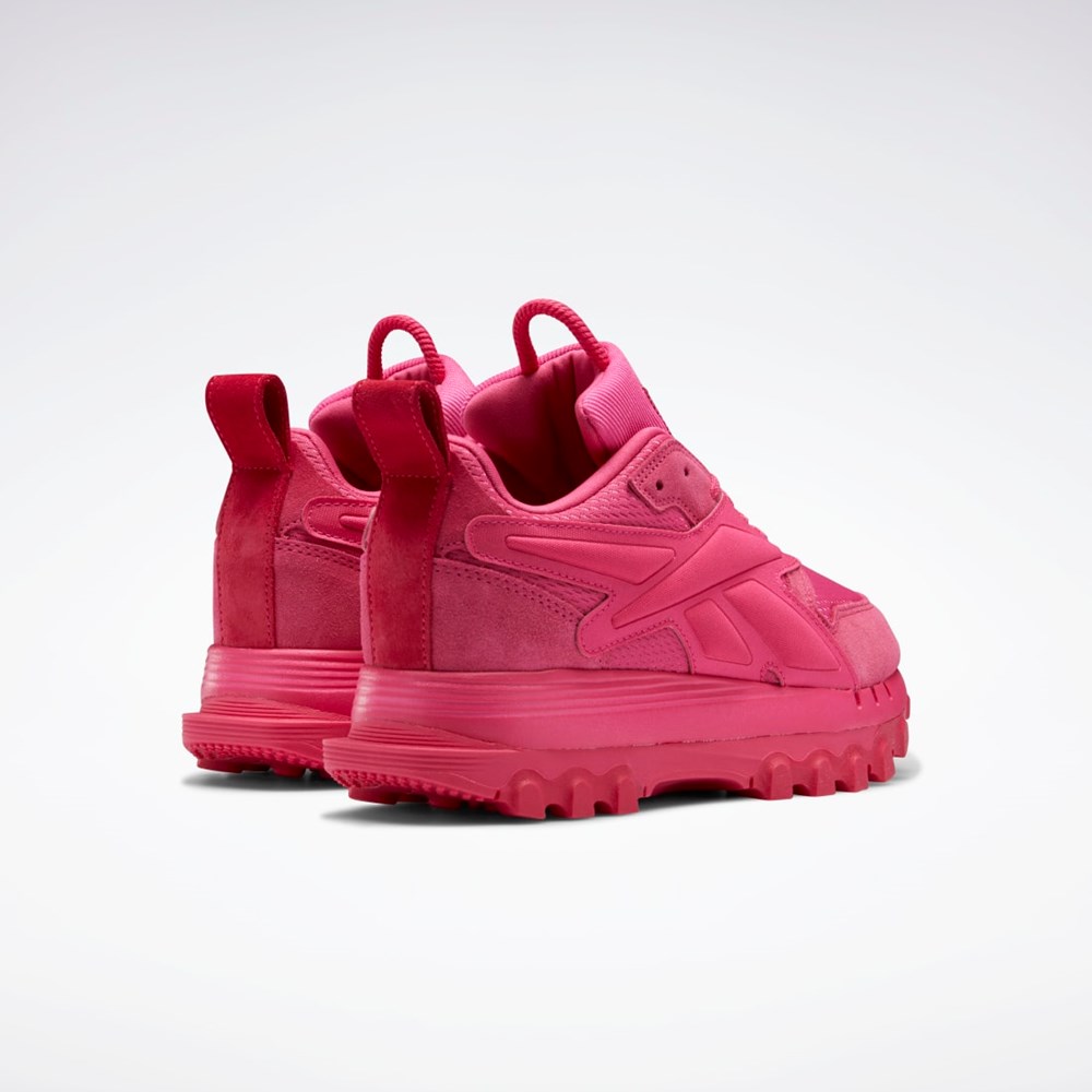 Reebok Cardi B Classic Leather V2 Shoes Rosa Rosa Rosa | YQKZJ-0482