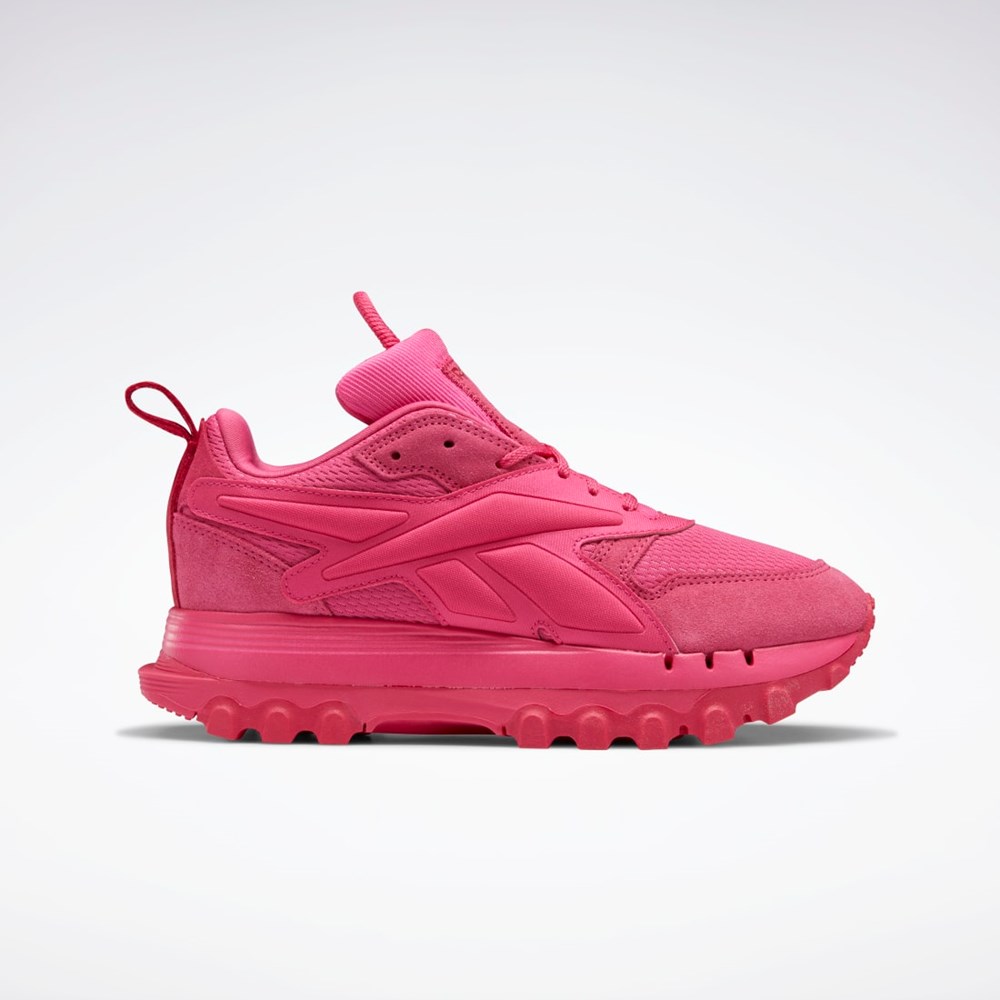 Reebok Cardi B Classic Leather V2 Shoes Rosa Rosa Rosa | YQKZJ-0482