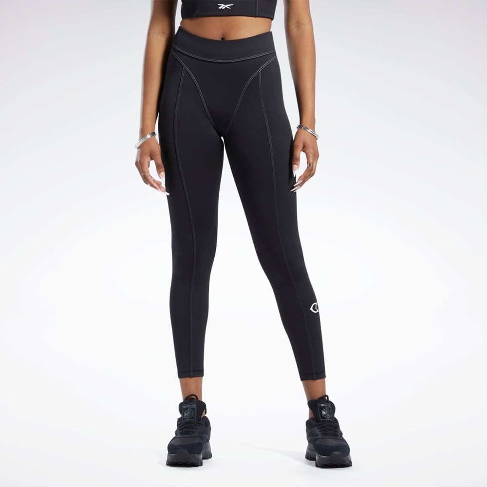 Reebok Cardi B High-Rise Tights Svarta | ZLIYP-8965