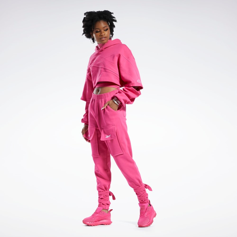 Reebok Cardi B Knit Pants Rosa | PZCSN-5346