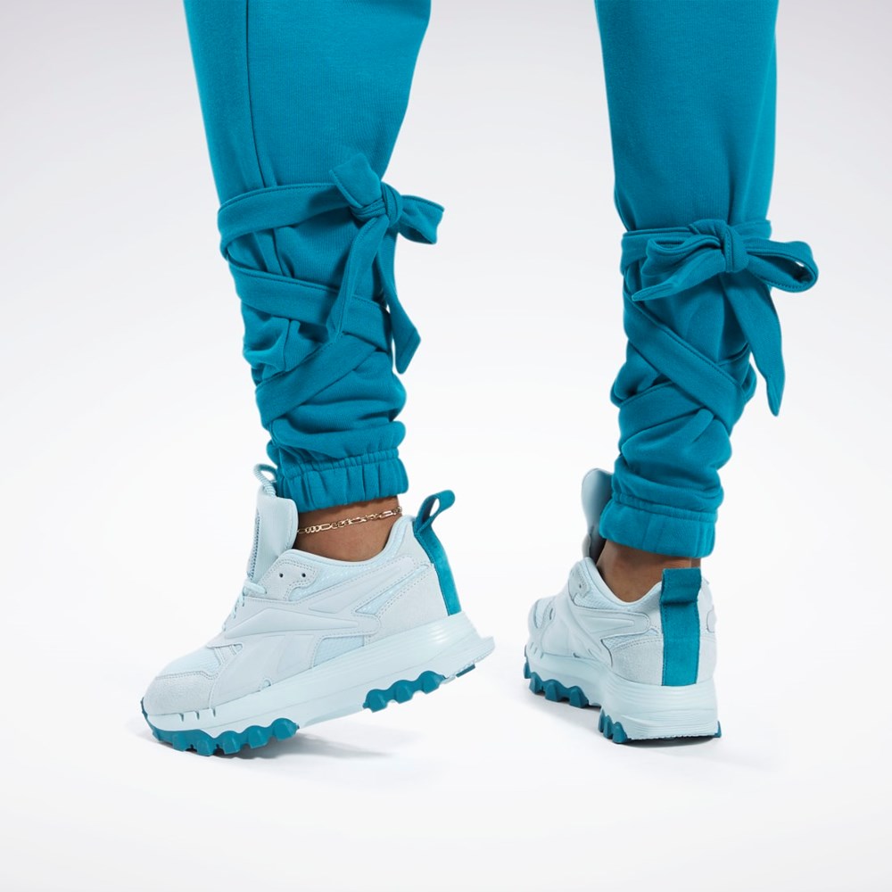 Reebok Cardi B Knit Pants Seaport Teal | KVMZB-8021