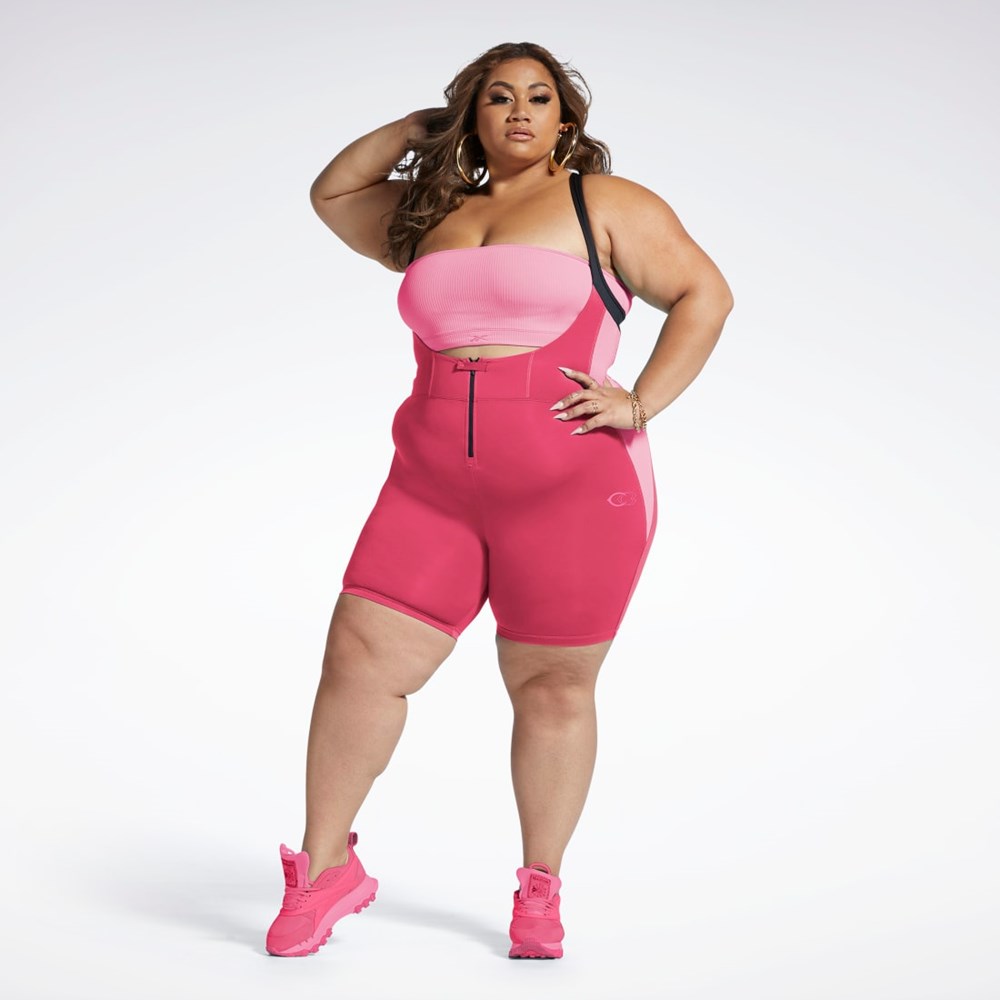 Reebok Cardi B Leotard (Plus Size) Rosa | RJVCX-0426