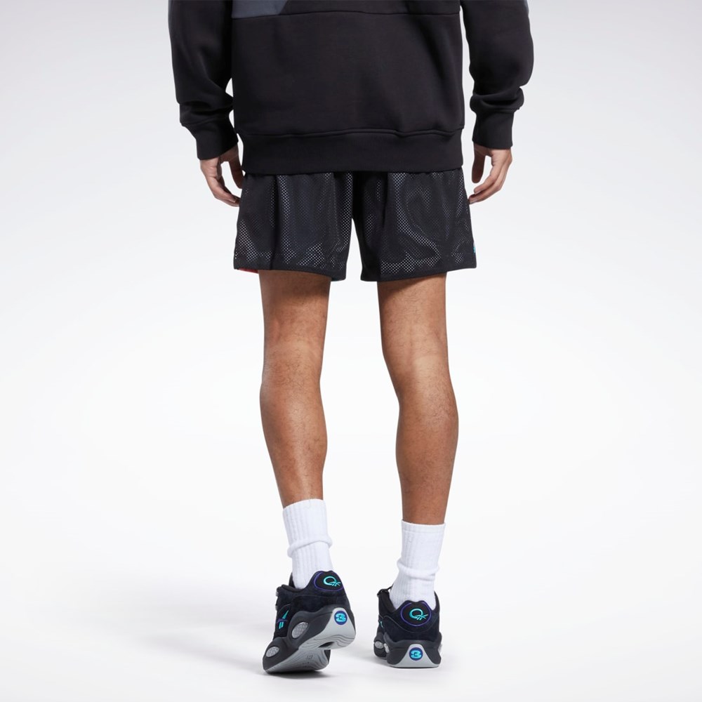 Reebok City League Mesh Shorts Svarta | DCWMR-7165