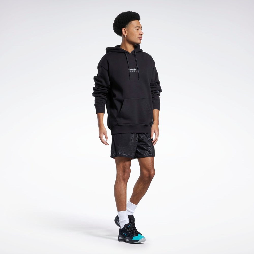 Reebok City League Mesh Shorts Svarta | DCWMR-7165