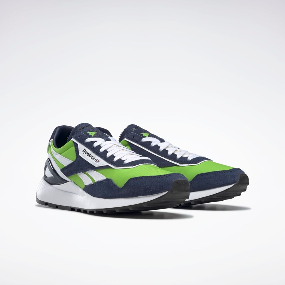 Reebok Classic Leather Legacy AZ Shoes Gröna Marinblå Vita | APOUS-2685