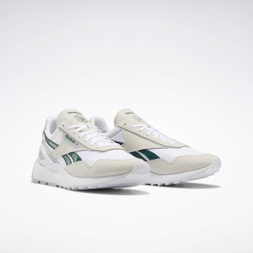 Reebok Classic Leather Legacy AZ Shoes Vita Mörkgröna Grå | TSXDA-9820