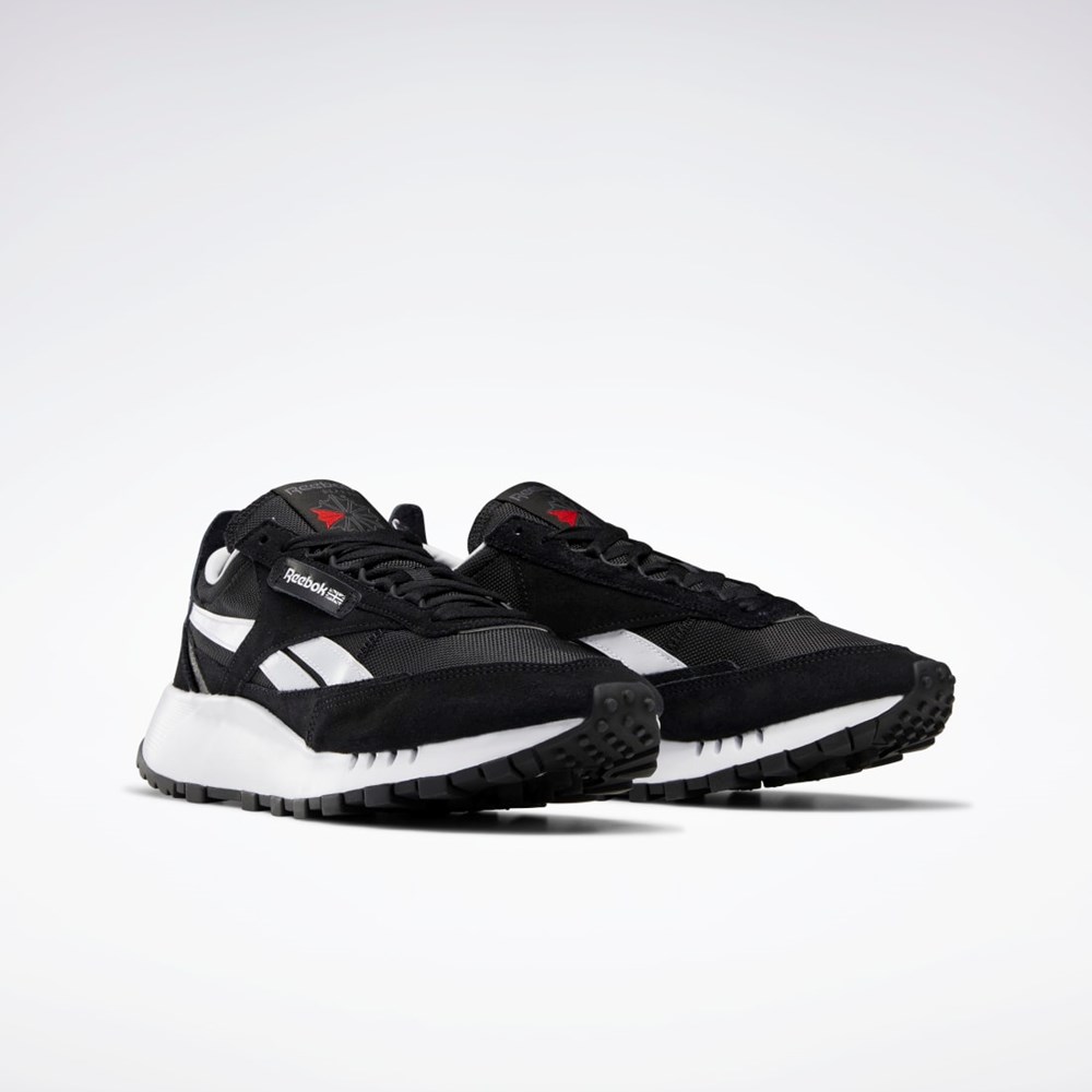 Reebok Classic Leather Legacy Shoes Svarta Grå Röda | AWISH-7520