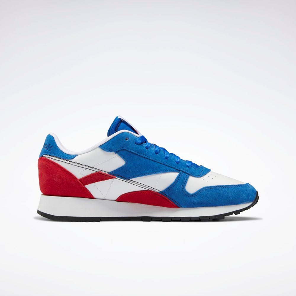 Reebok Classic Leather Make It Yours Shoes Blå Röda Vita | APUHR-2068