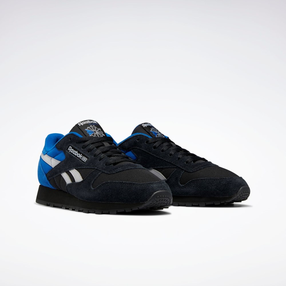 Reebok Classic Leather Make It Yours Shoes Svarta Grå Blå | DMECT-6594