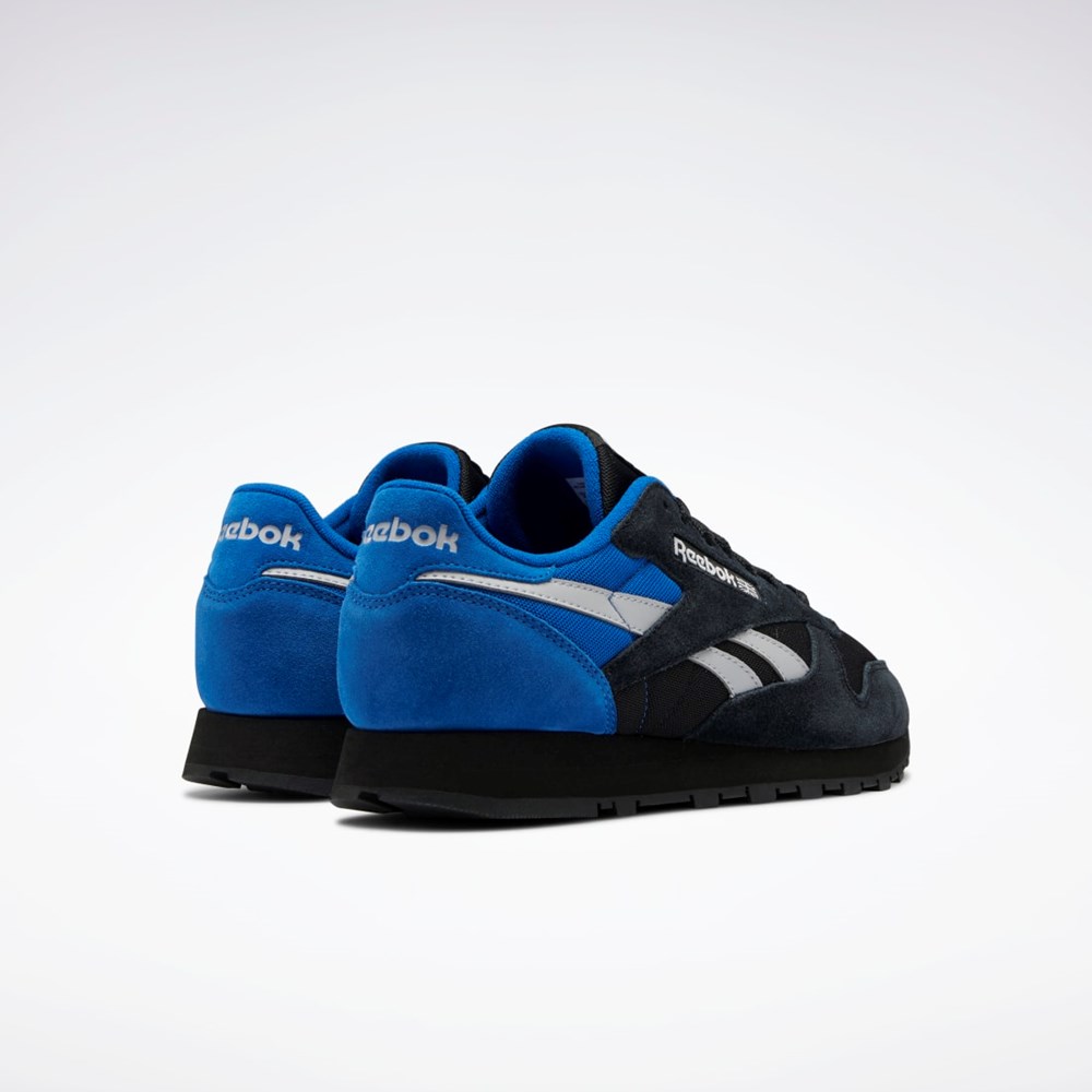 Reebok Classic Leather Make It Yours Shoes Svarta Grå Blå | DMECT-6594