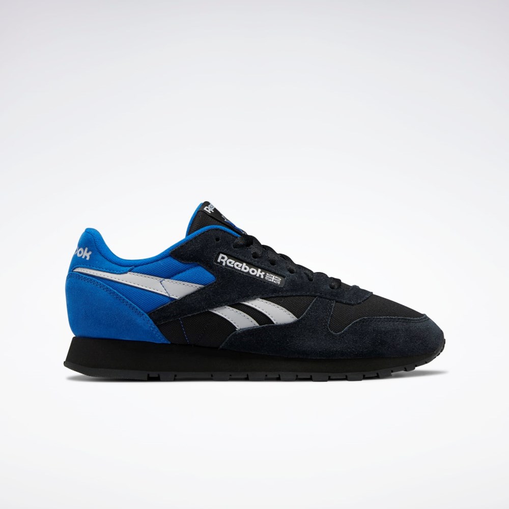 Reebok Classic Leather Make It Yours Shoes Svarta Grå Blå | DMECT-6594