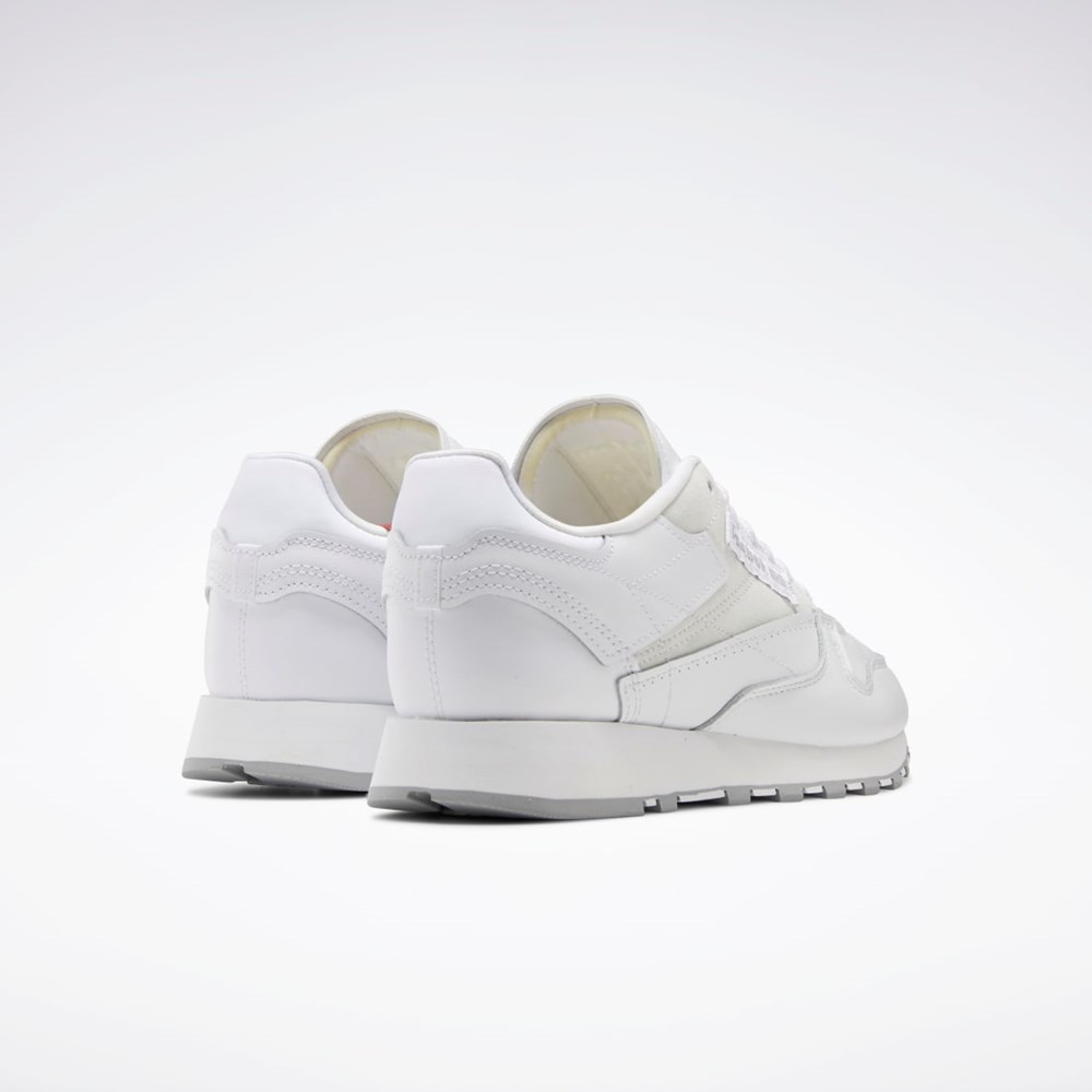 Reebok Classic Leather Make It Yours Shoes Vita Grå | JBIMN-2736