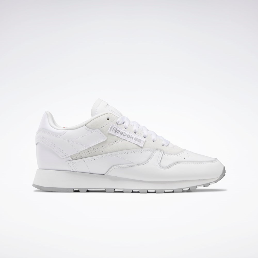 Reebok Classic Leather Make It Yours Shoes Vita Grå | JBIMN-2736