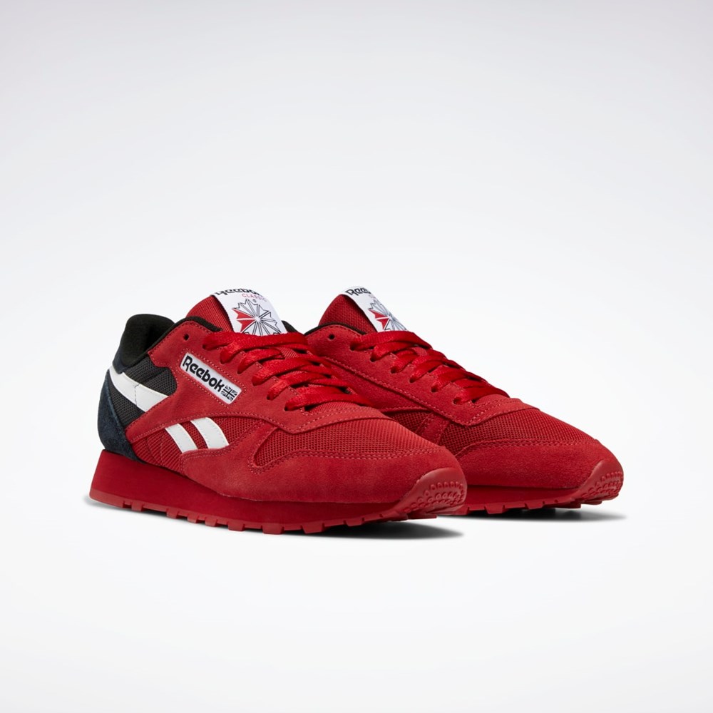 Reebok Classic Leather Make It Yours Shoes Röda Vita Svarta | NODKY-2914