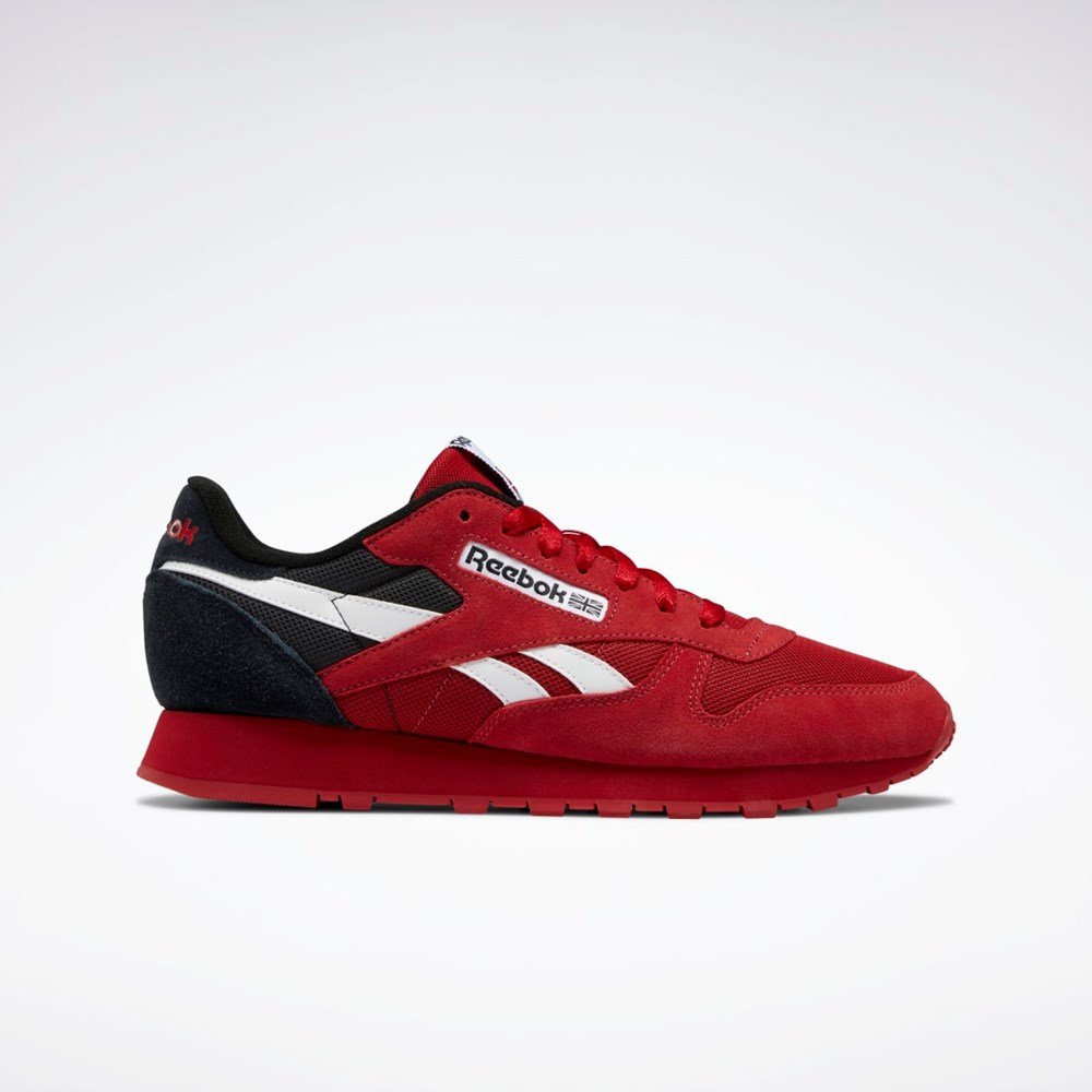 Reebok Classic Leather Make It Yours Shoes Röda Vita Svarta | OMDRE-4639