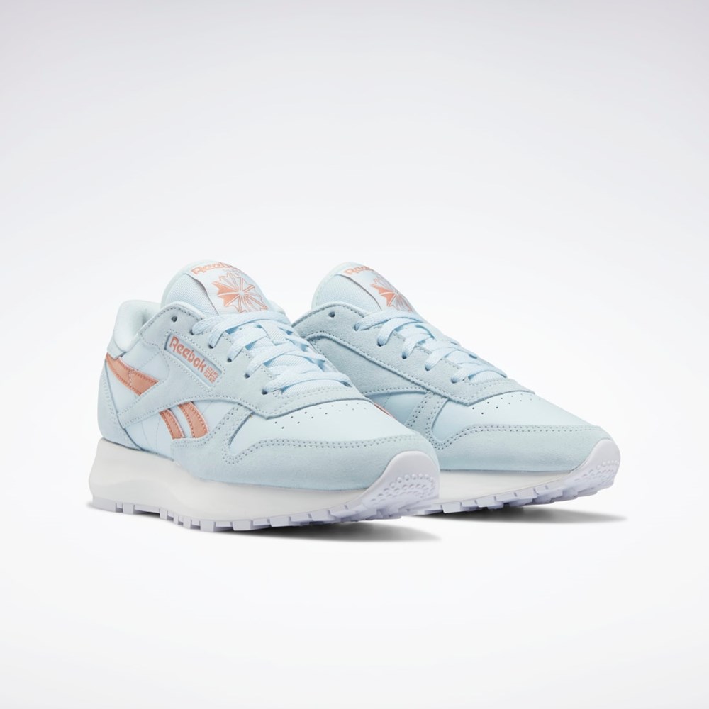 Reebok Classic Leather SP Shoes Blå Blå Korall | ZYUIC-3906