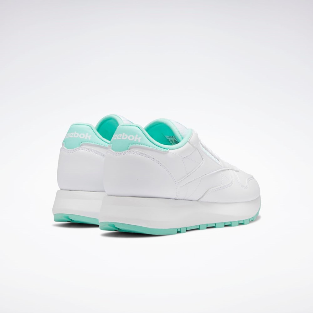 Reebok Classic Leather SP Shoes - Grade School Vita Mintgröna Vita | IUNTK-6491