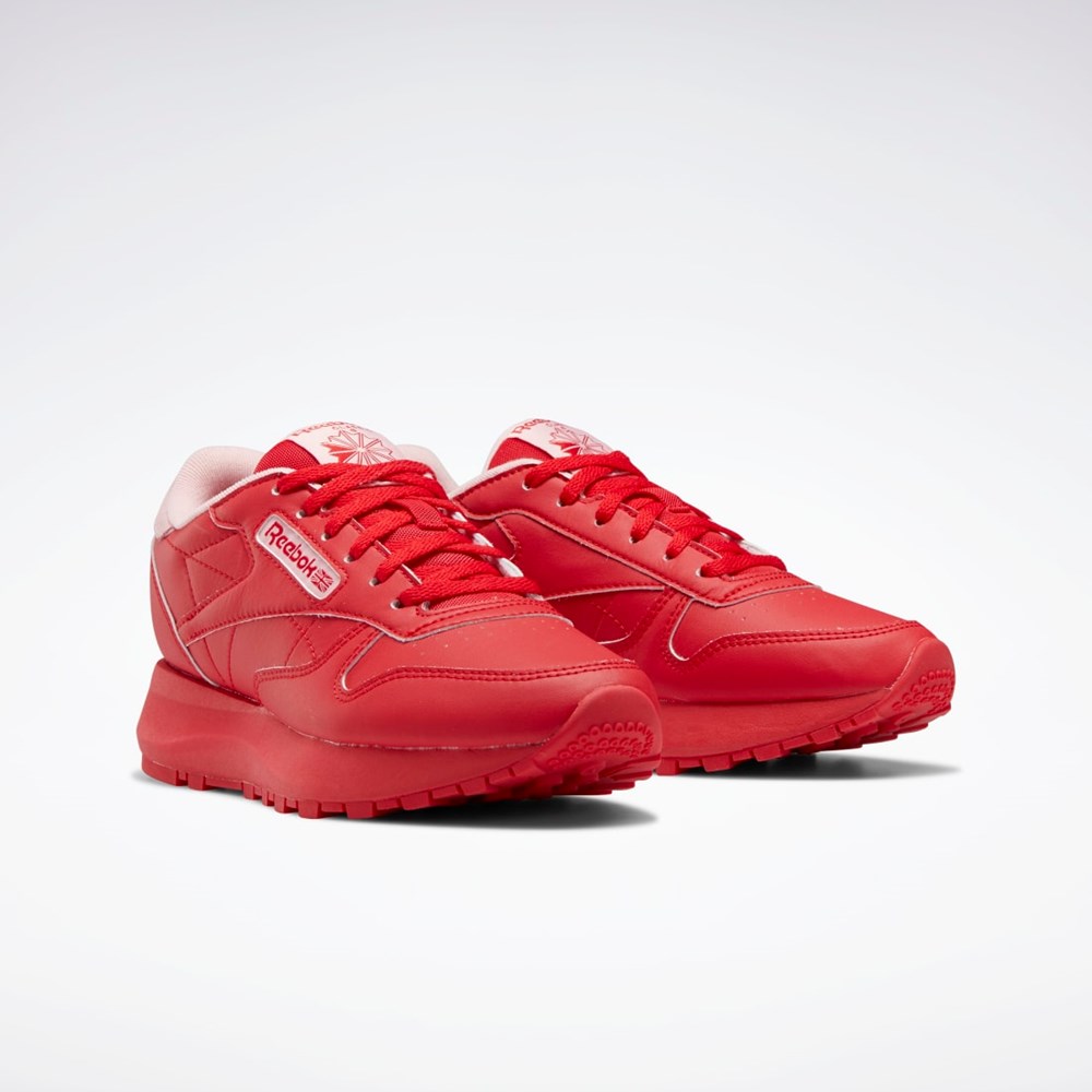 Reebok Classic Leather SP Shoes - Grade School Röda Rosa Röda | TMDUA-5632