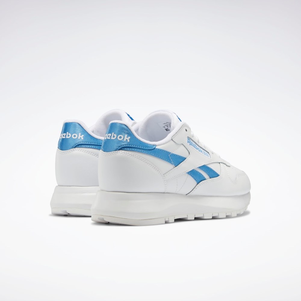 Reebok Classic Leather SP Shoes Vita Vita Blå | JSRHW-4561