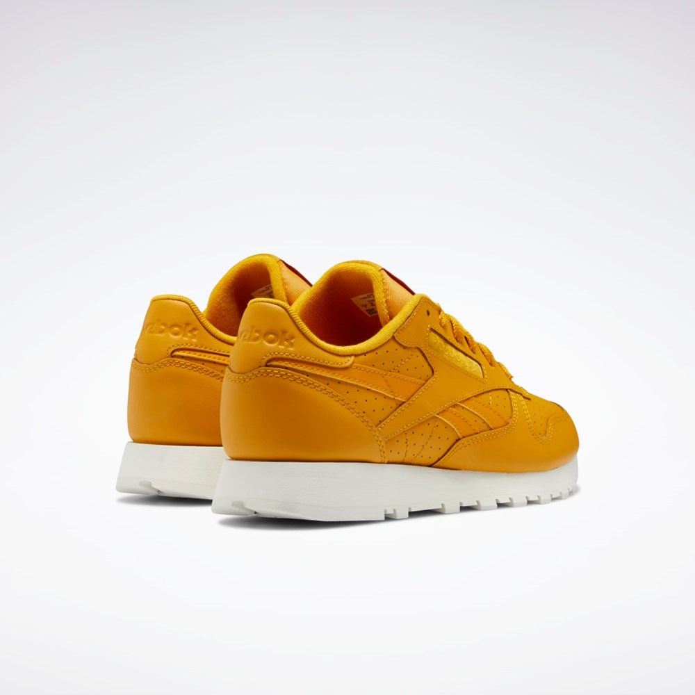 Reebok Classic Leather Shoes Bright Ochre / Bright Ochre / Chalk | AIRJF-6871