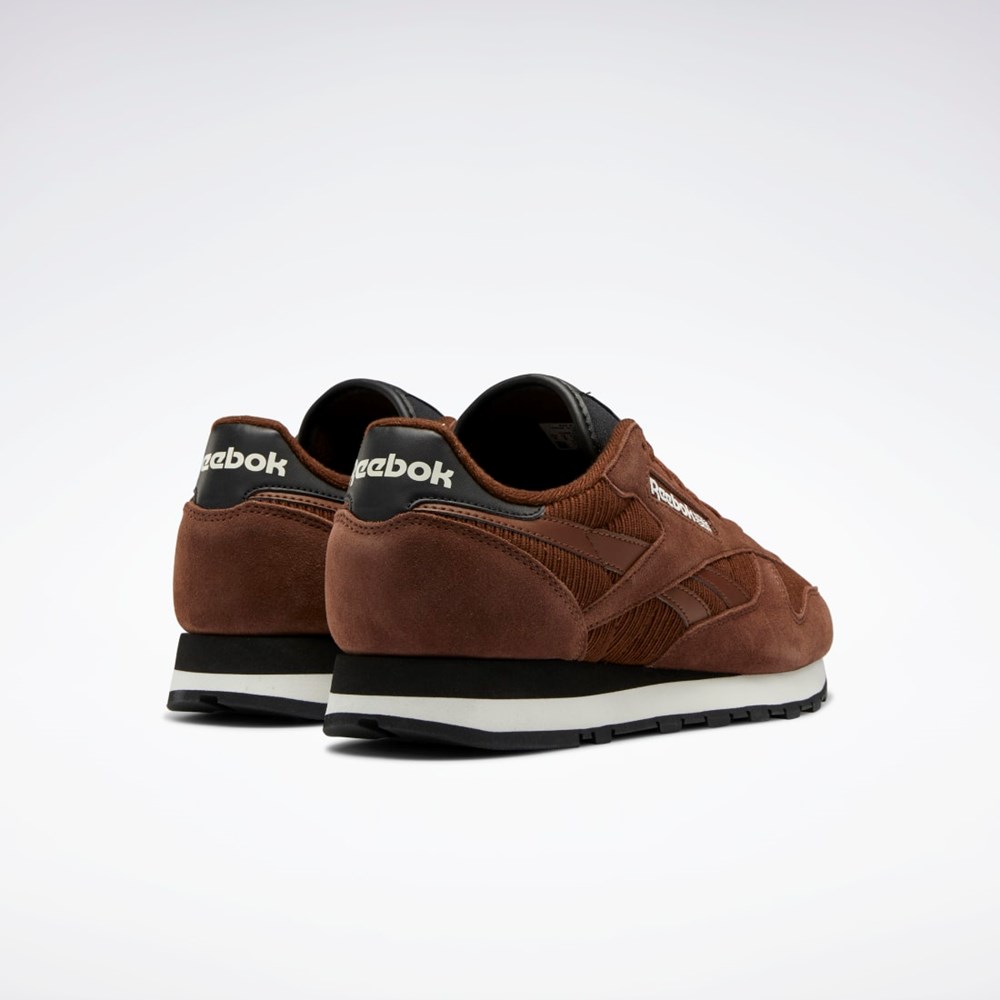 Reebok Classic Leather Shoes Bruna Svarta | RUEAM-5874